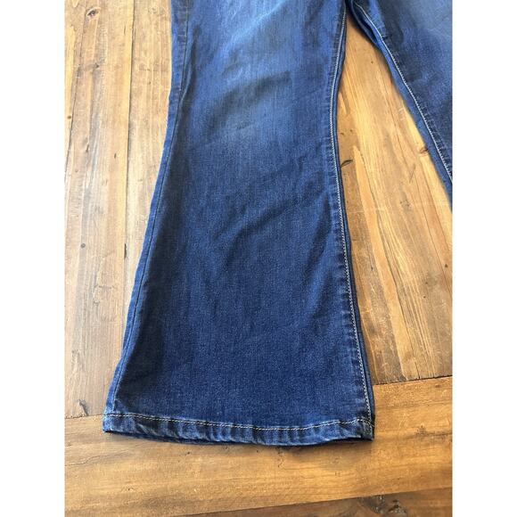 Free People We The Free Penny Flare Jeans Size Medium Pull On Pants Bootcut - Picture 2 of 15